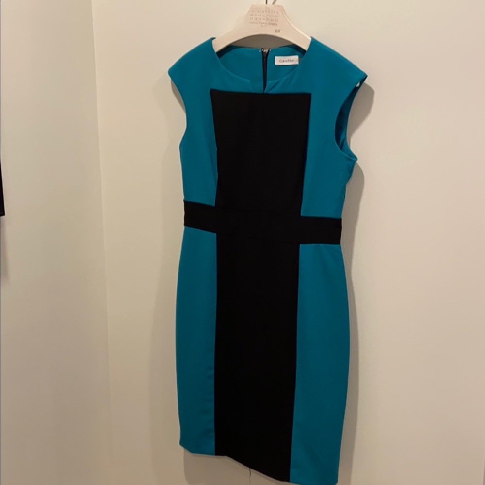 Gorgeous color block Calvin Klein Dress